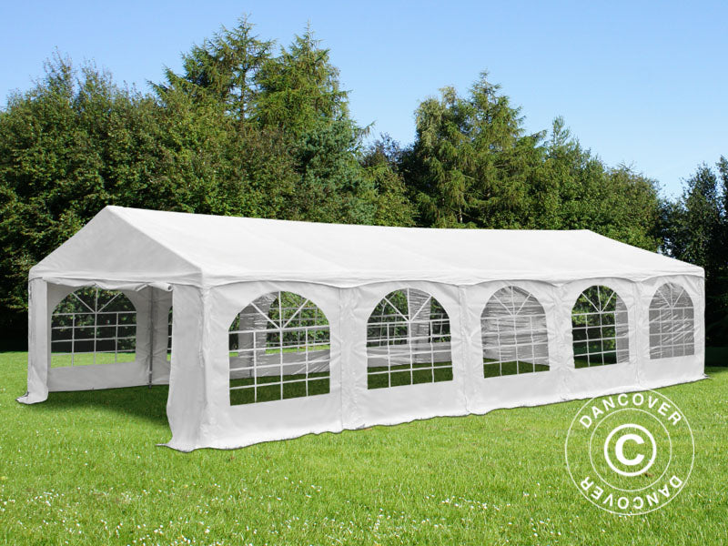 Partytelt Original 5x10m PVC 900, "Arched", Hvit