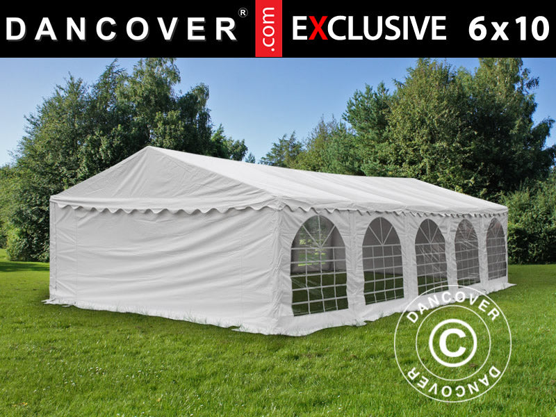 Partytelt Exclusive 6x10m PVC 900, Hvit