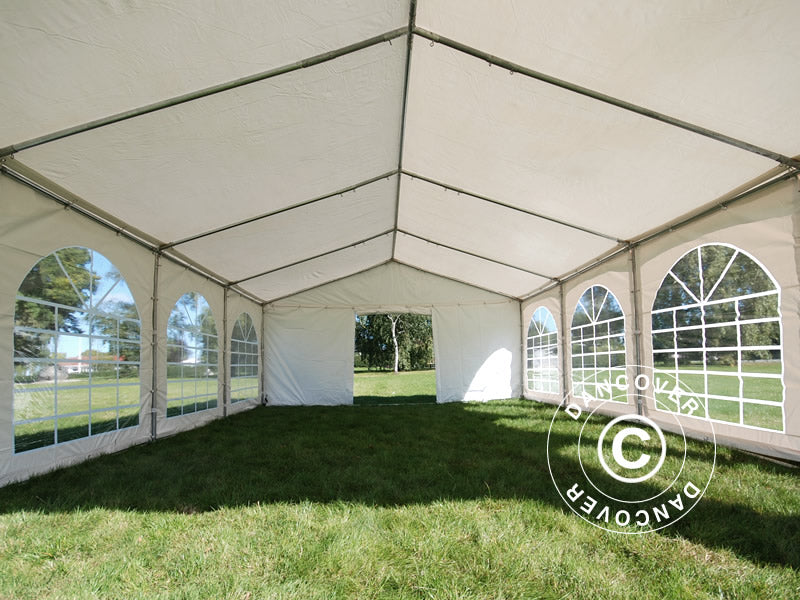 Partytelt Original 4x6m PVC 900, "Arched", Hvit