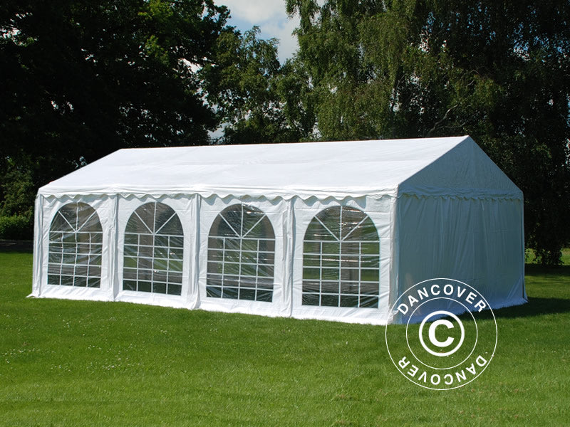 Partytelt SEMI PRO Plus 6x8m PVC 900, Hvit