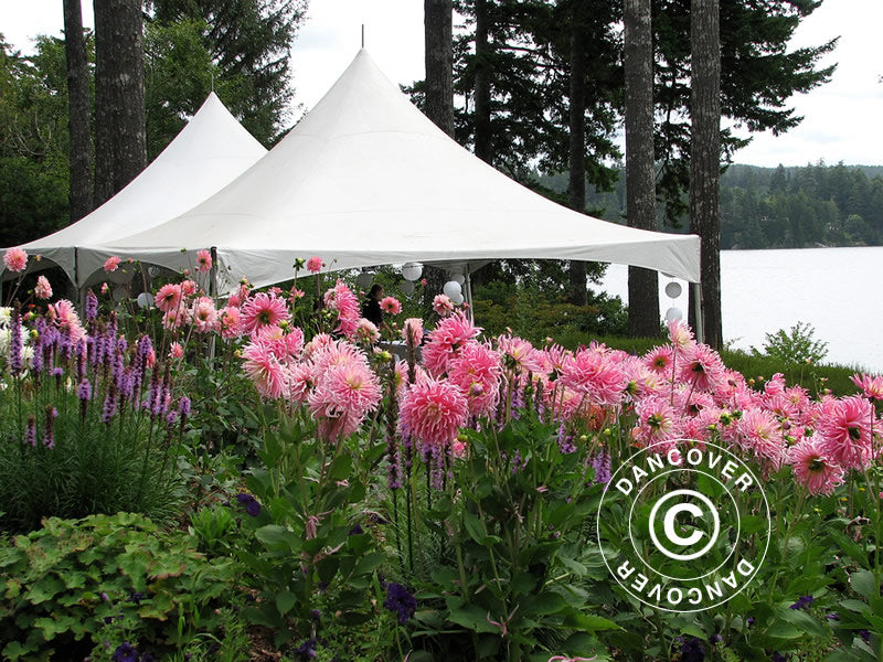 Pagoda partytelt PartyZone 4x4m, PVC, hvit