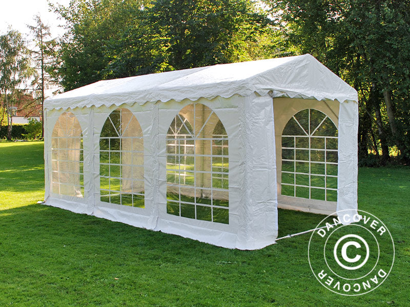 Partytelt SEMI PRO Plus 3x6m PVC 900, Hvit
