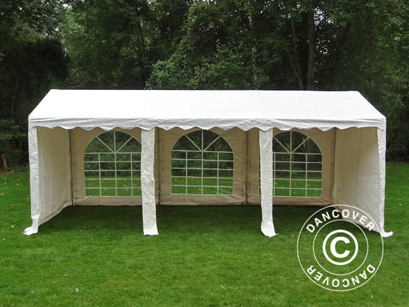 Partytelt SEMI PRO Plus 3x6m PVC 900, Hvit