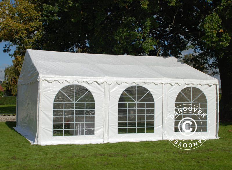 Partytelt SEMI PRO Plus 7x7m PVC 900, Hvit