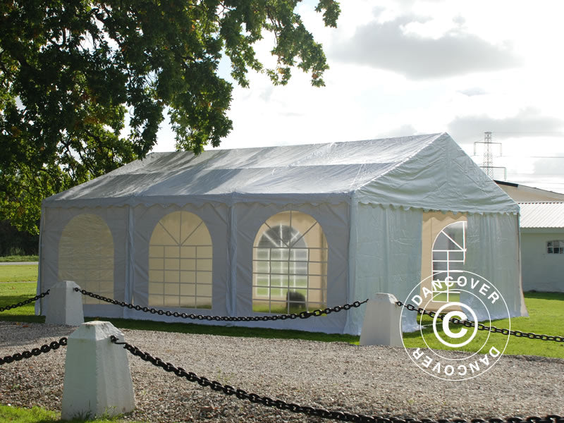 Partytelt SEMI PRO Plus 7x7m PVC 900, Hvit