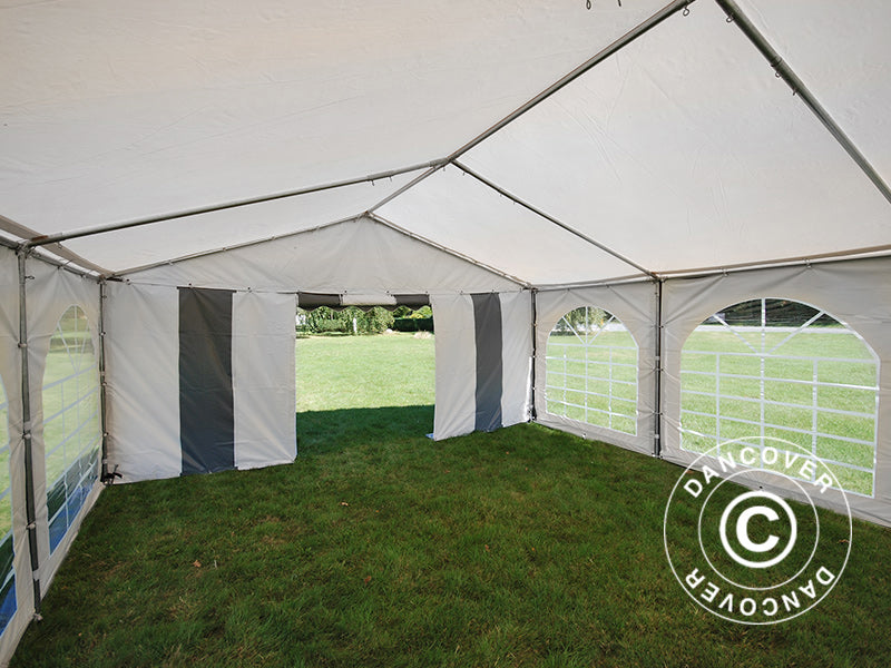 Partytelt Original 5x8m PVC 900, Grå/Hvit