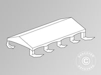 Takduk for Partytelt Original 5x8m PVC, "Arched", Hvit