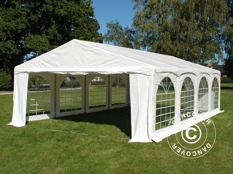 Partytelt Original 5x8m PVC 900, "Arched", Hvit