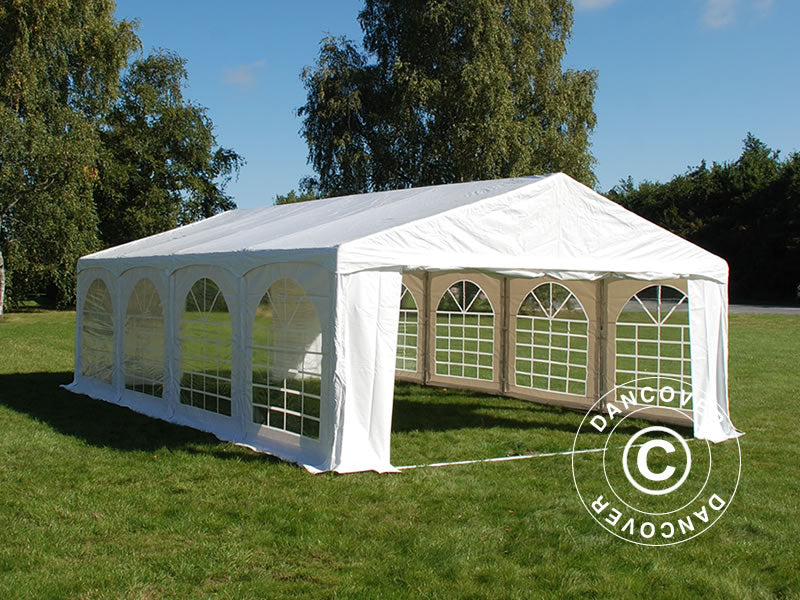 Partytelt Original 5x8m PVC 900, "Arched", Hvit