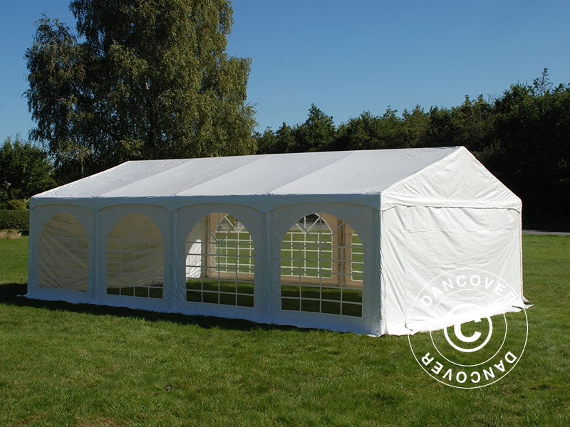 Partytelt Original 5x8m PVC 900, "Arched", Hvit