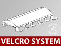 Takduk til partyteltet UNICO, PVC/Polyester, 5x10m, Hvit