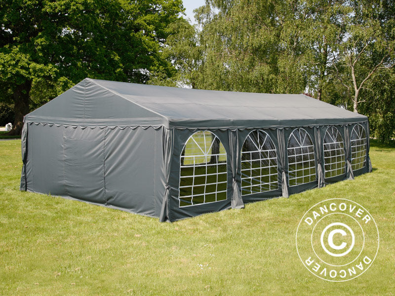 Partytelt UNICO 5x10m, Mørk grå