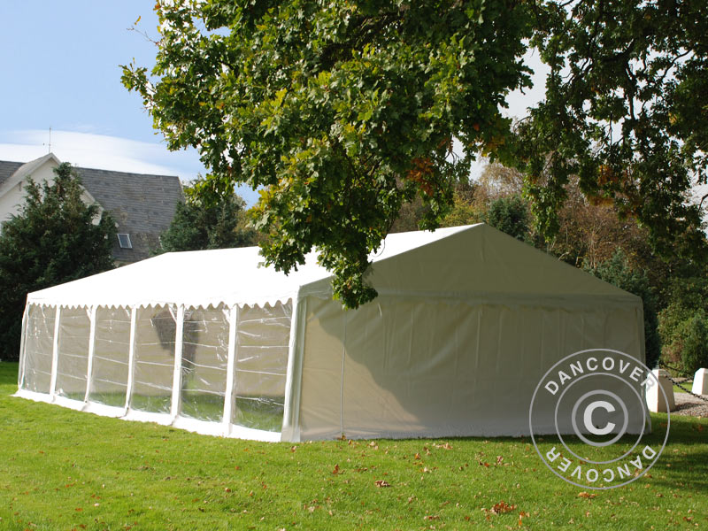 Partytelt Exclusive 6x12m PVC 900, Hvit, Panorama