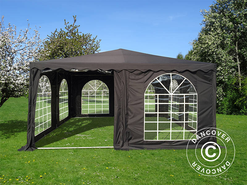 Pagoda partytelt UNICO 5x5m, svart