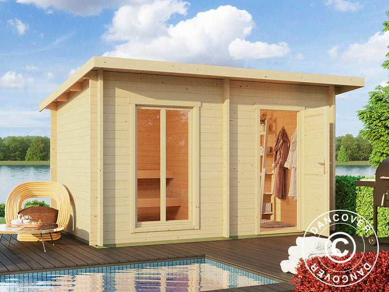 Badstuhytte Levi, 4x2,2m ,8,26m², Naturlig