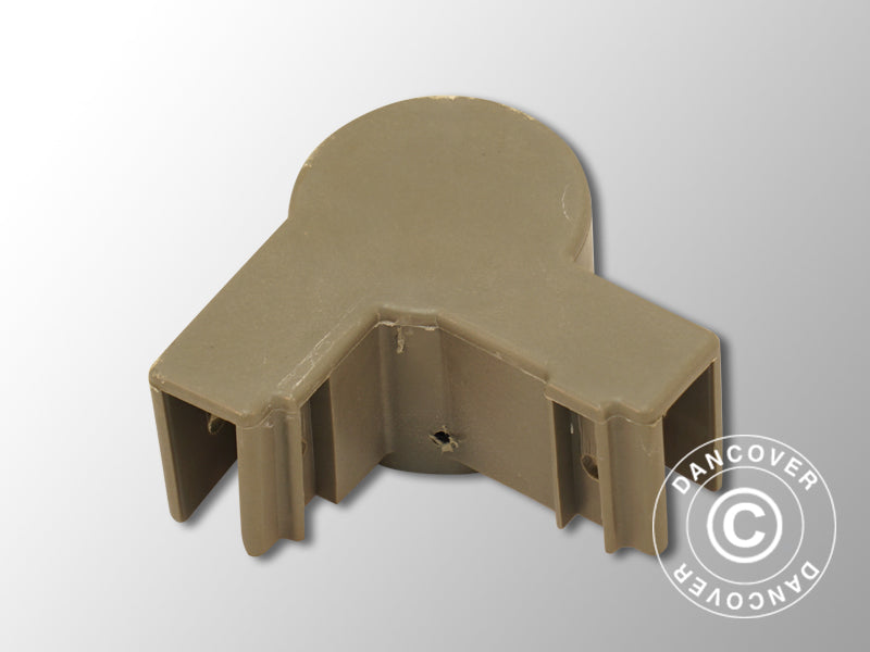 Toppbeslag til hjørnefot, Grå