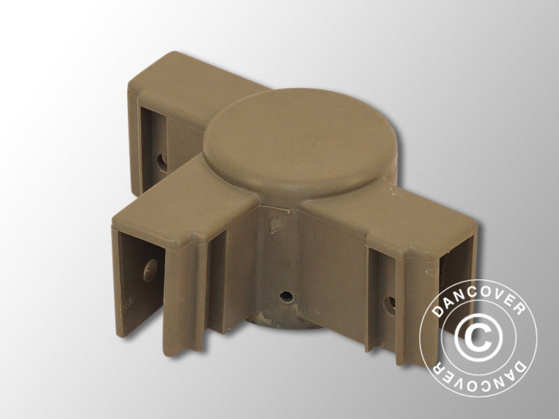 Toppbeslag til senterfot, Grå