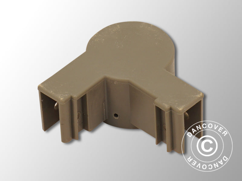 Toppbeslag til hjørnefot, Grå