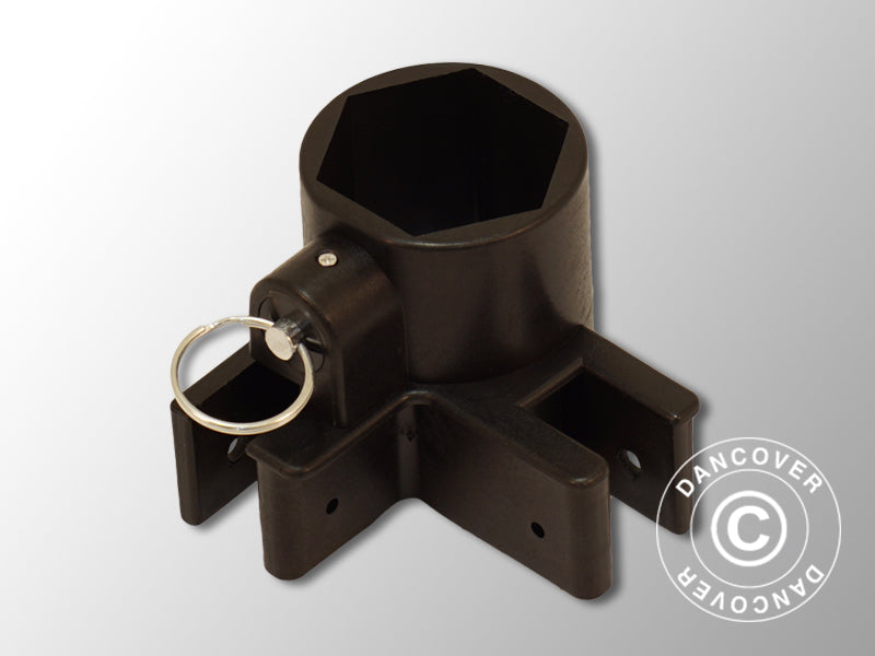 Beslag til hjørnefot, Svart