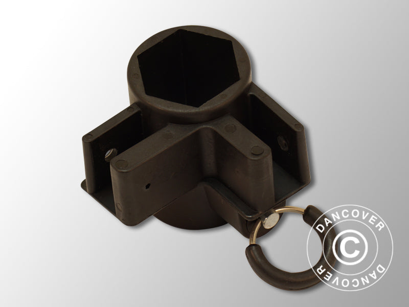 Beslag til hjørnefot, Svart