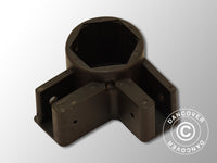 Toppbeslag til hjørnefot, Svart