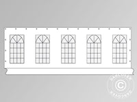 Sidevegg med vindu til partyteltet PLUS 10m, Hvit