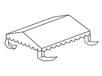 Takduk for Partytelt Plus 4x6m PE, Hvit