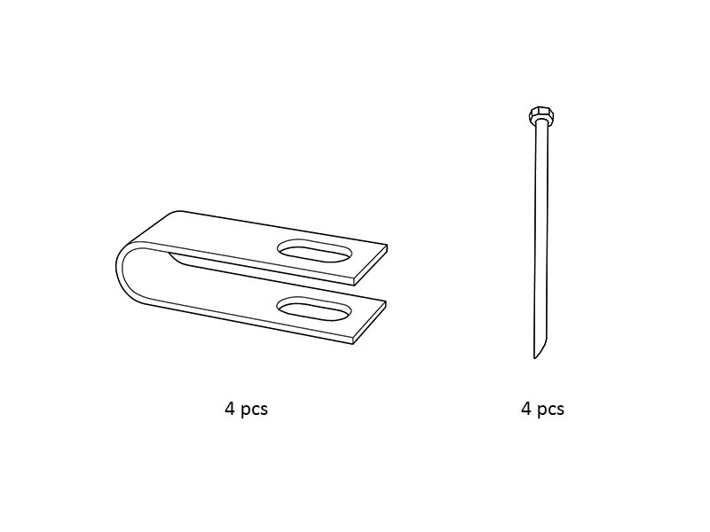 Pose m/låsepinner og beslag til Telthall PRO