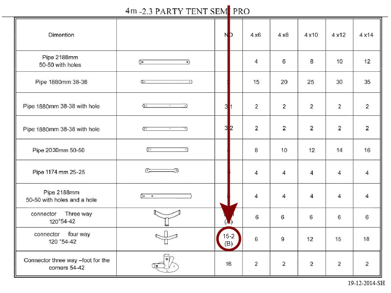 4-veis rørkobling, Ø42+Ø54mm, 120°