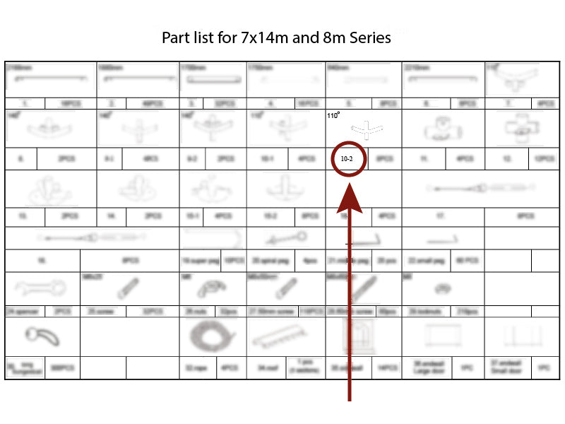 4-veis rørkobling, Ø42+Ø54mm, 110°