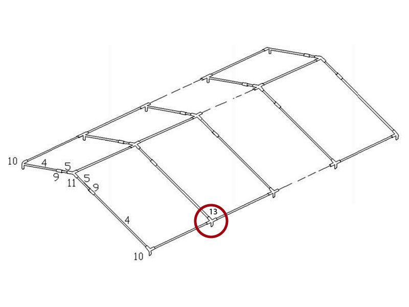 4-veis rørkobling, Ø42+Ø54mm, 110°