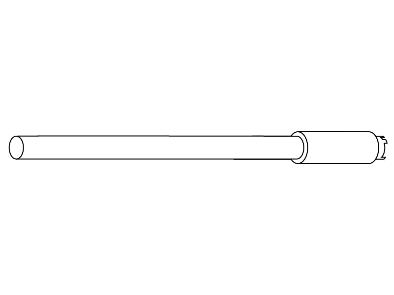 Stang (topp/tak) vertikal, 3190mm