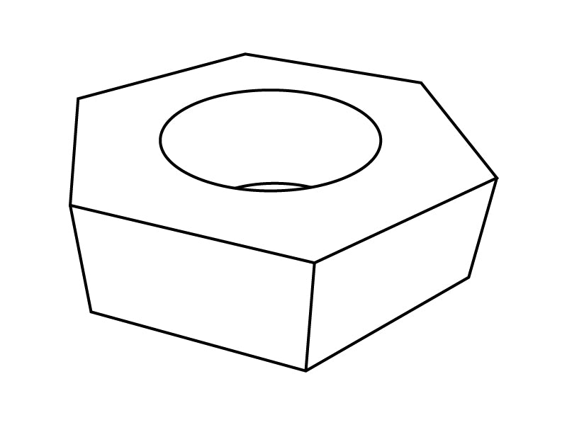 Pose med skruer og låsemuttere