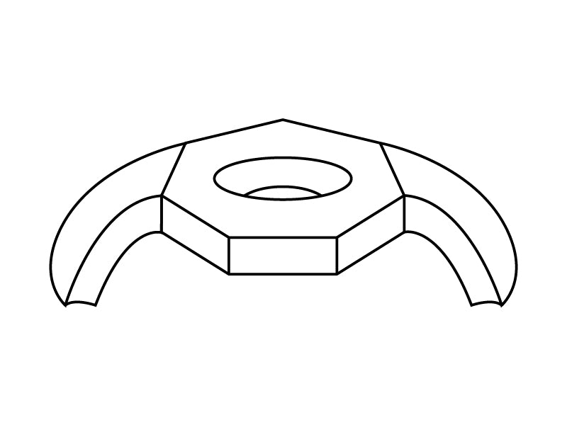 Pose m/vingmuttere og skruer
