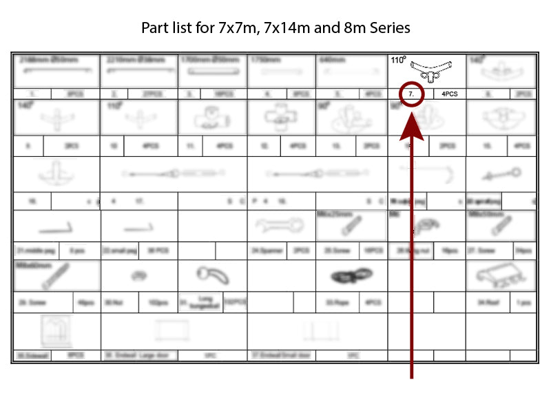 3-veis rørkobling, Ø42+Ø54mm, 110°