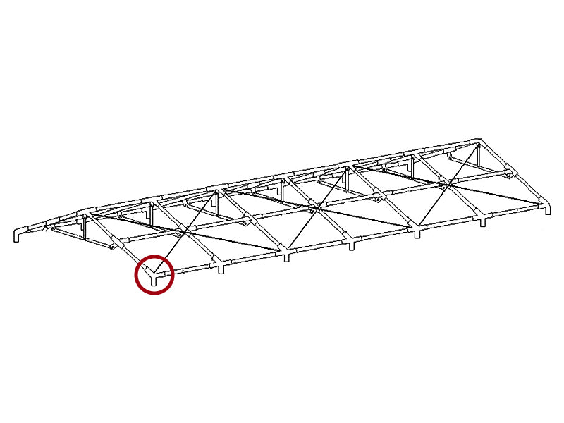 3-veis rørkobling, Ø42+Ø54mm, 110°