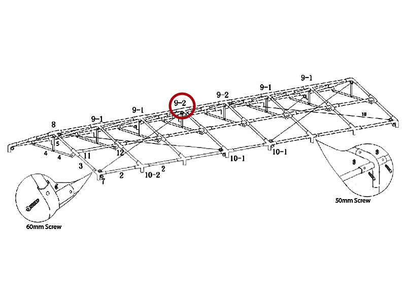 4-veis rørkobling, Ø42+Ø54mm, 140°
