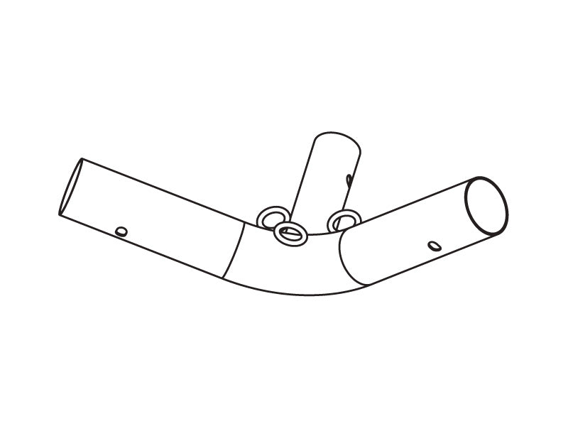 3-veis kobling m/3 ringer, Ø42-54mm