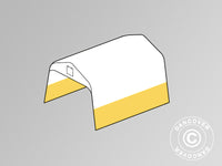 Takduk til lagertelt/arbeidstelt PRO 3,6x4,8m, PVC, Hvit/gul