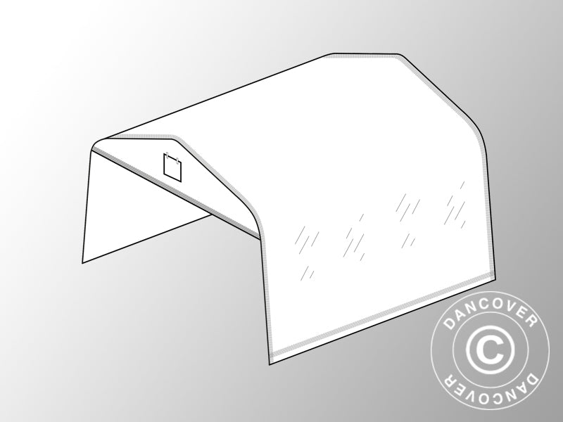 Duk til Polytunnel Drivhus 3,6x6m, 180 Micron-foile, Transparent