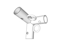 3-veis kobling m/3 ringer, Ø42-54mm