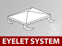 Takduk til partyteltet UNICO, PVC/Polyester, 3 x 3 m, hvit