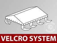 Takduk til partyteltet UNICO, PVC/Polyester, 3 x 6 m, hvit