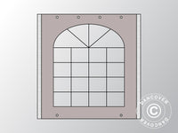 Sidevegg m/vindu til partyteltet UNICO, PVC/Polyester, 2 m, Sand