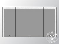 Endevegg UNICO 3m med small dør (3x6m), Mørk grå