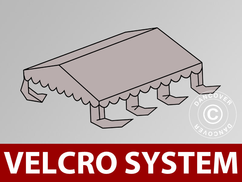 Takduk til partyteltet UNICO, PVC/Polyester, 4 x 6 m, Sand