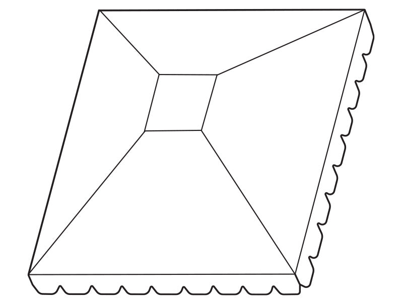 Tak til Paviljong Osiris 3x3m, mørke beige