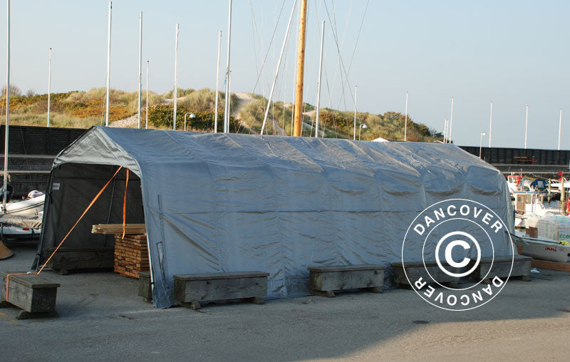 Garasjetelt PRO 3,6x8,4x2,68m PE, Grå