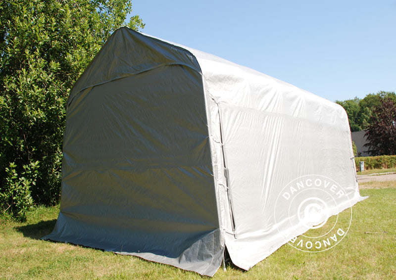 Garasjetelt PRO 3,77x7,3x3,18m PVC, Grå