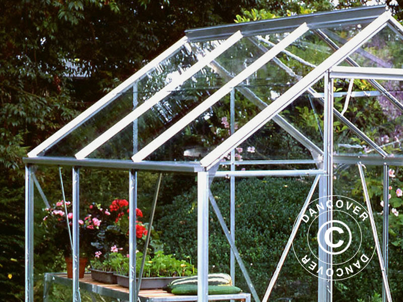 Drivhus Glass Halls Popular 5m², 1,93x2,57x1,95m, Aluminium